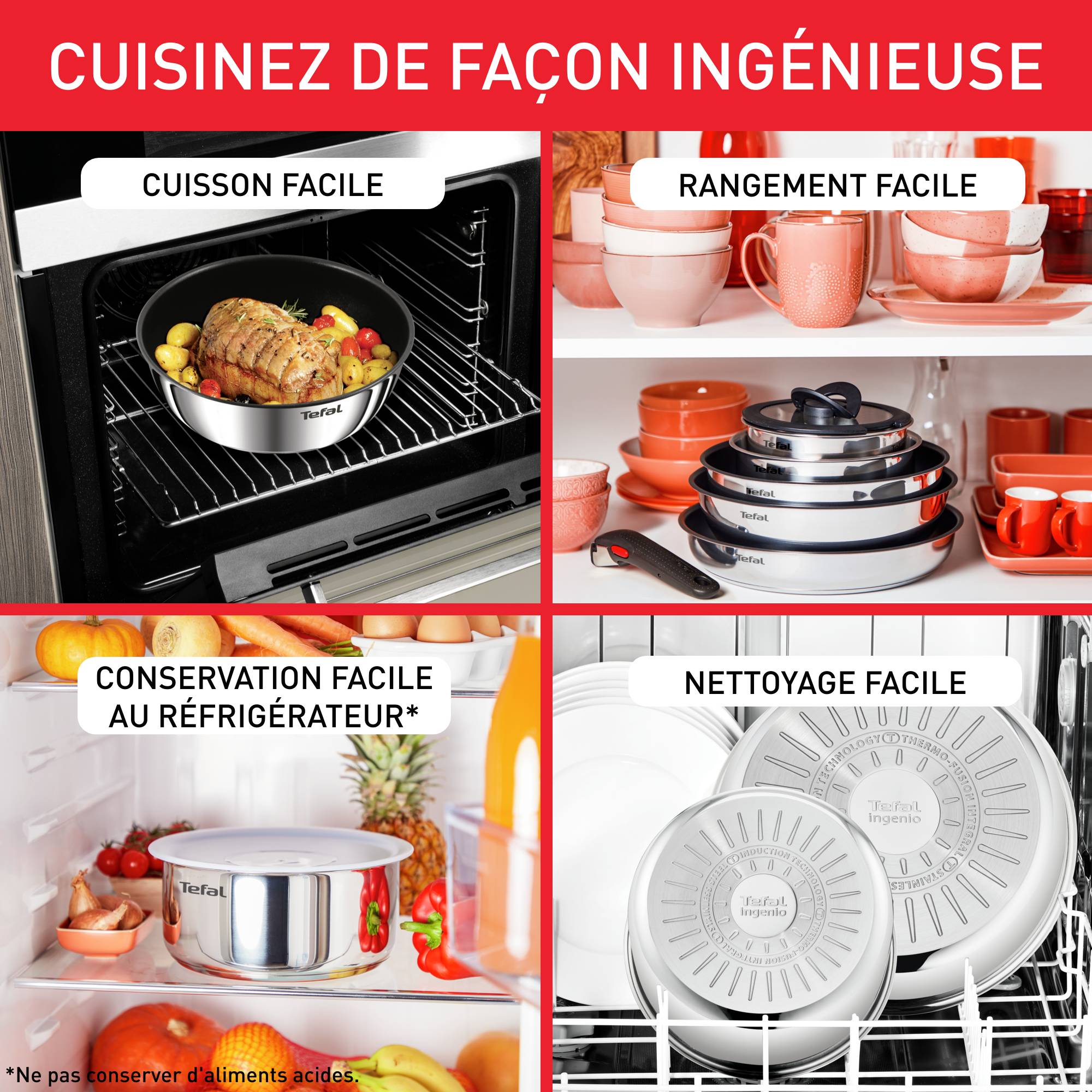 Ingenio Emotion L897SM74 Set de 22 pièces - Induction