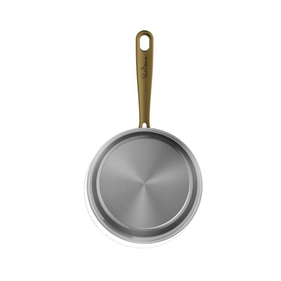 Tefal & Bocuse, H8242402 20 cm steelpan met glazen deksel, roestvrij staal zonder coating