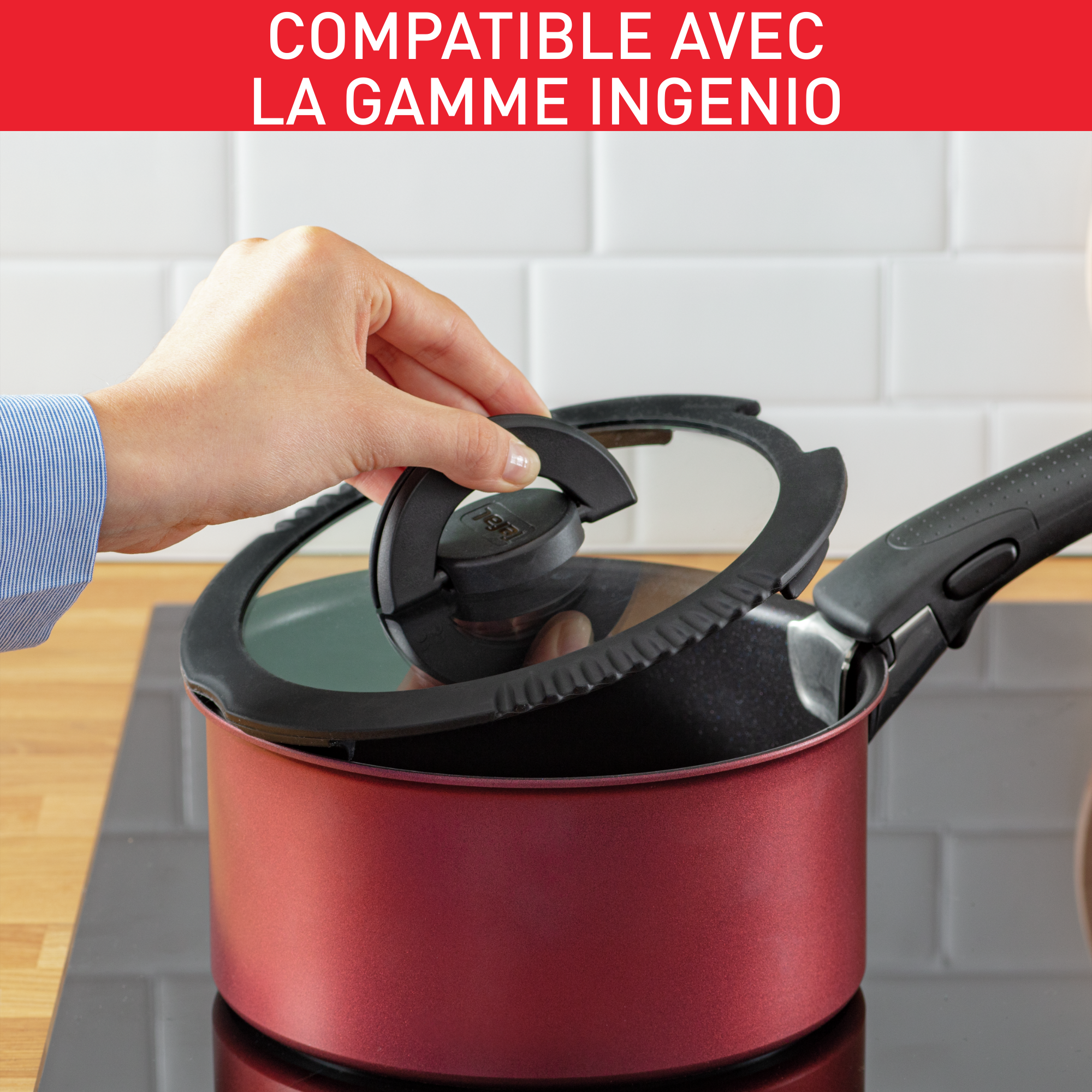 Ingenio L9931032 Set de 3 couvercles 16/18/20 cm