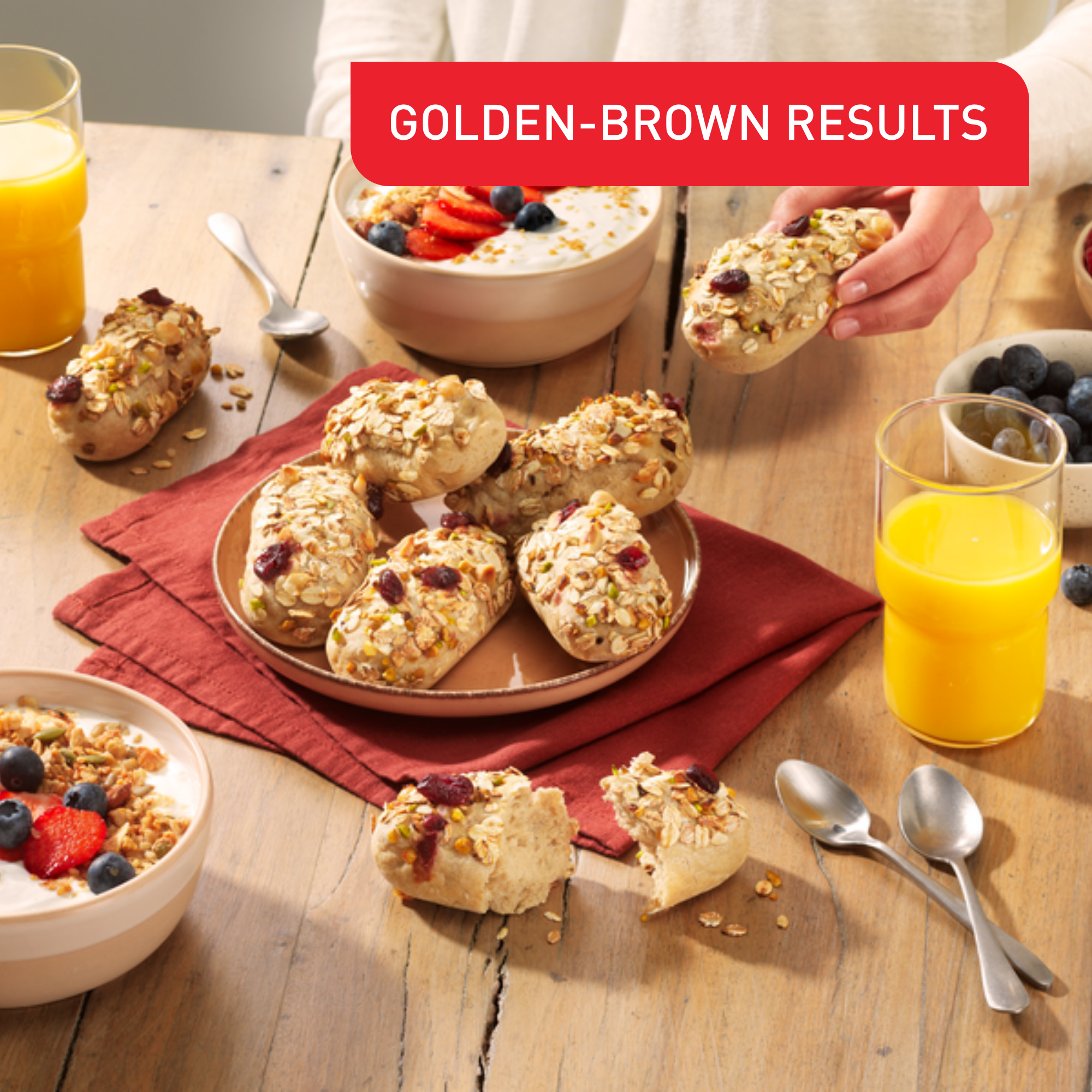 Creabake J3088304 Set van 3 mini-broodjesvormen - Cake Factory