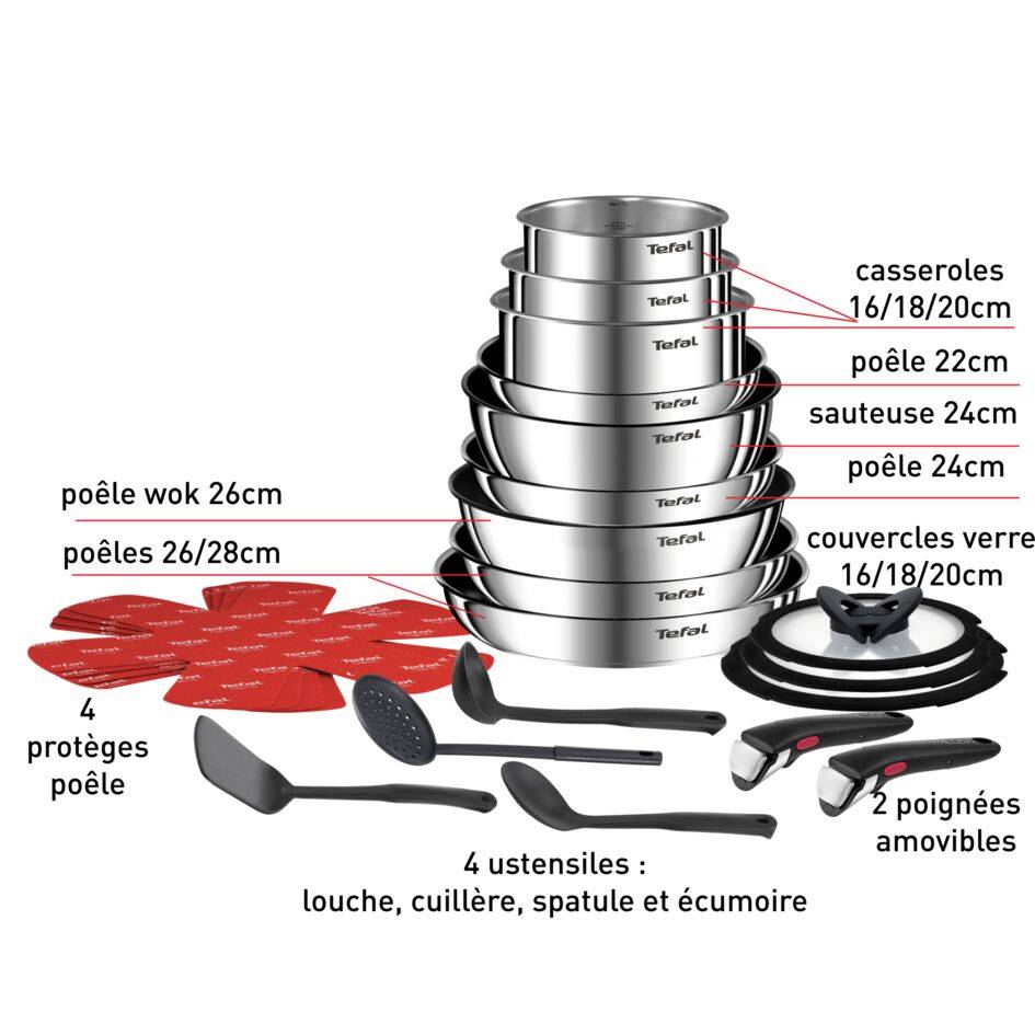 Ingenio Emotion L897SM74 Set de 22 pièces - Induction