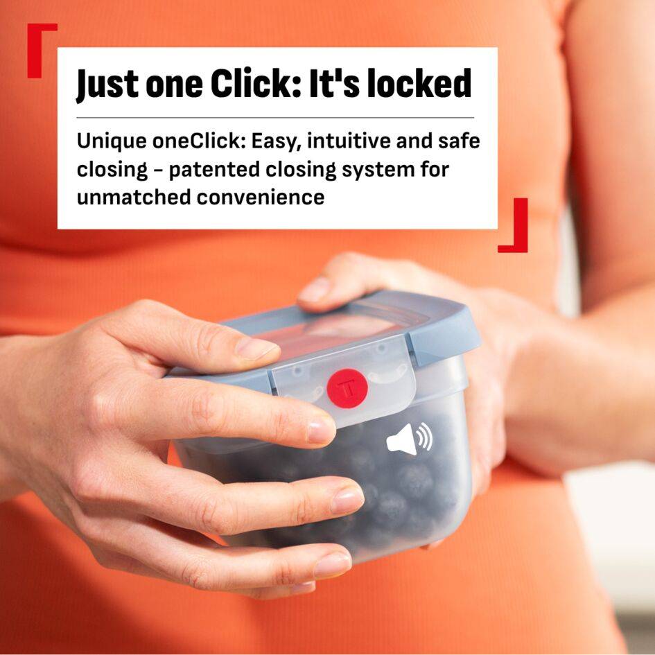 OneClick N1230510 Set de 3 boîtes de conservation - 0,5L