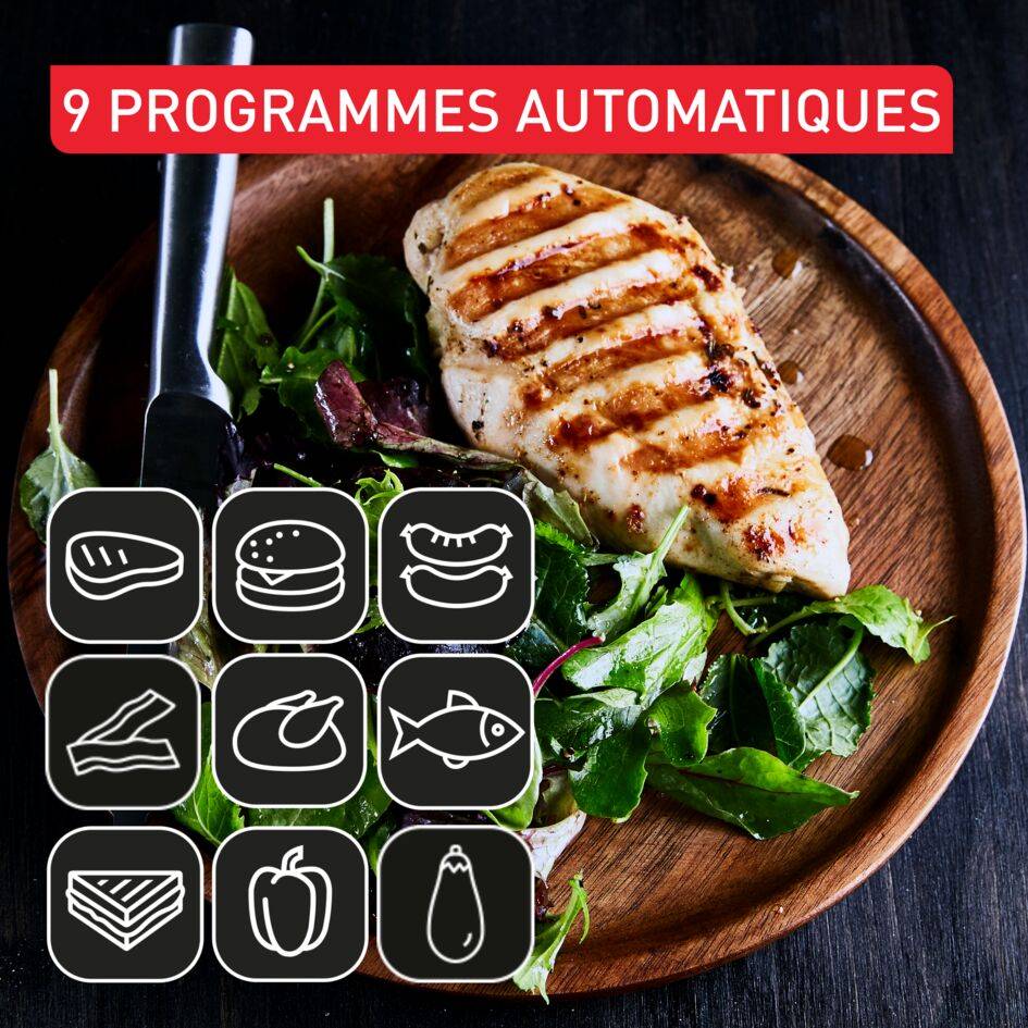 OptiGrill+ XL GC728D10 Grill Intelligent - 9 programmes