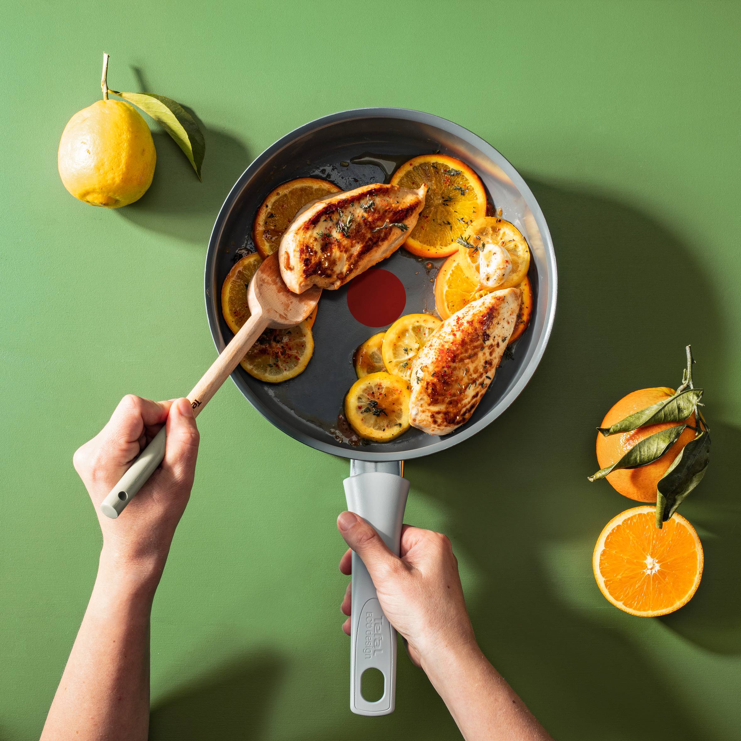 Renew On C4273232 Keramische sauteerpan + glazen deksel - 24 cm - Inductie