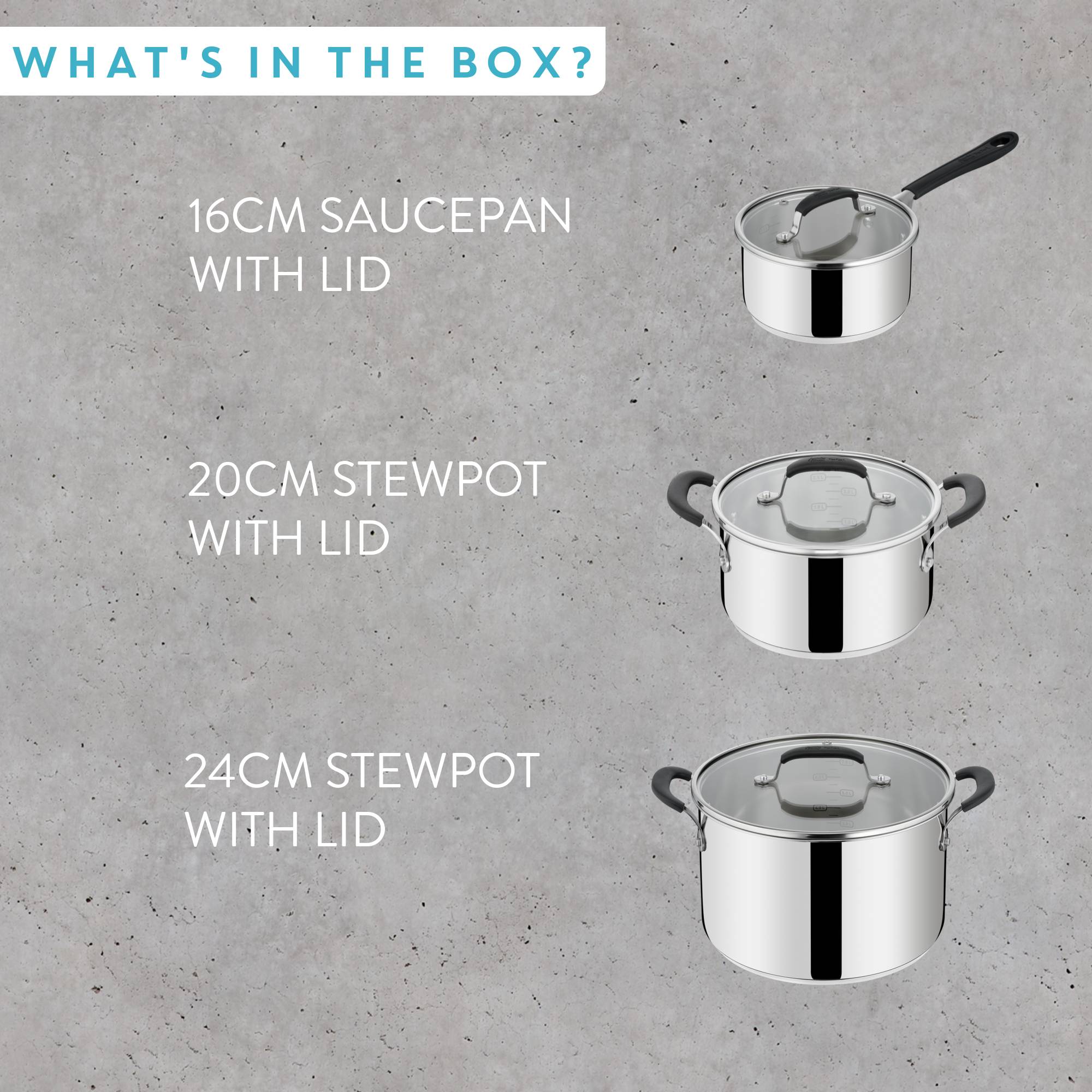 Ingenio Jamie Oliver E318S634 6-delige set – Inductie