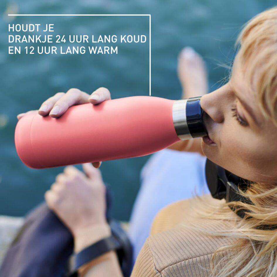 Bludrop Basic N3110410 Drinkfles - 0,5L - Koraal