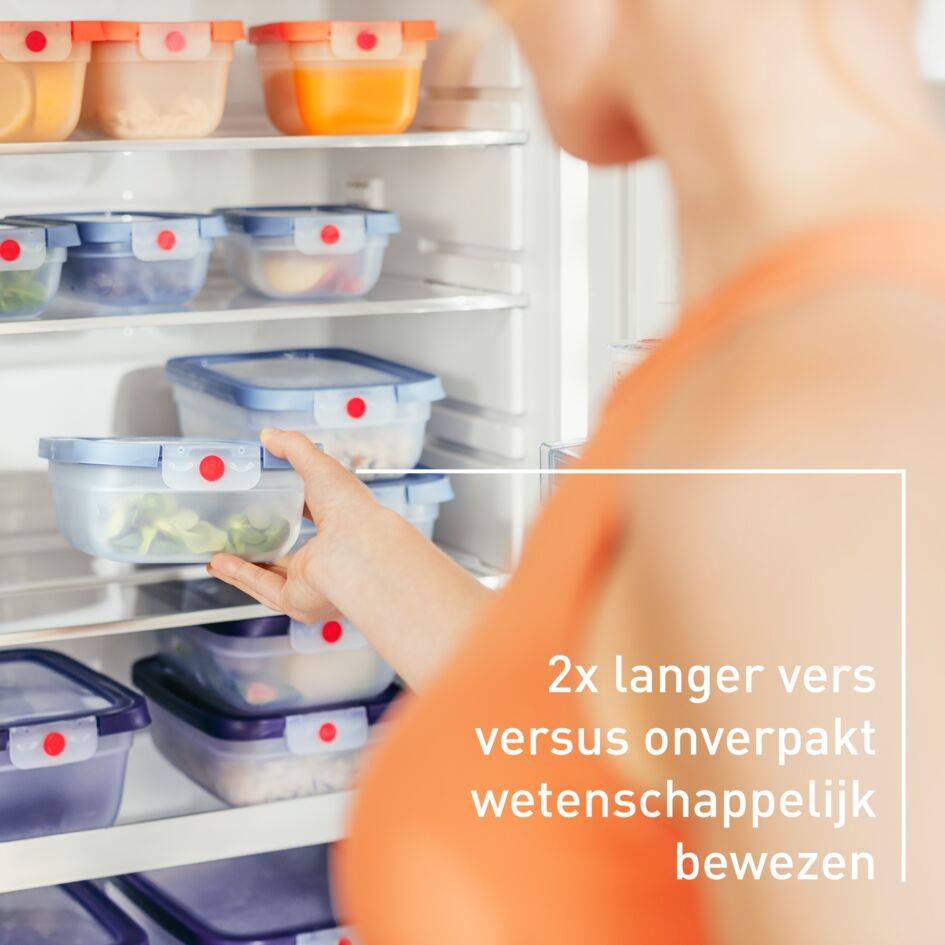 OneClick N1230210 Set van 3 bewaardozen - 0,5L / 1,2L / 2,3L