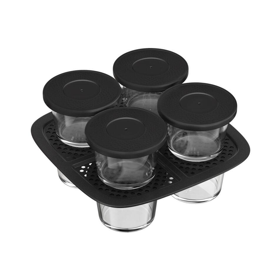 Glass Jars, 8-Piece Set, Easy Fry Silence 5L Air fryer Compatibility