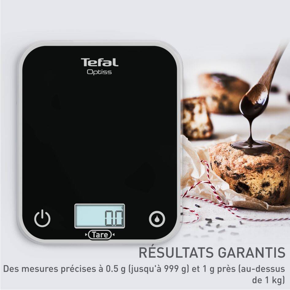 Optiss, Balance de cuisine électronique, Écran facile à lire, Résistant aux rayures