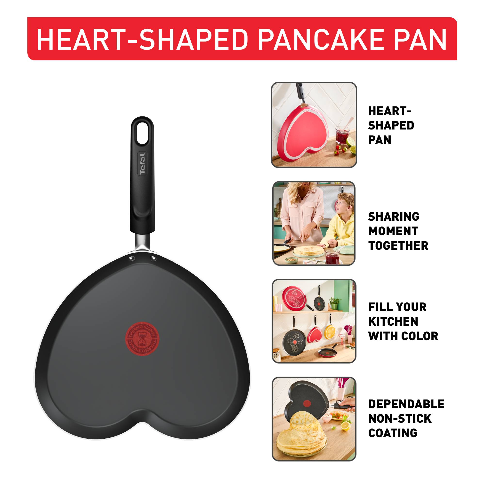 Pancake Day 2026, Pannenkoekenpan 25 cm, Uniek Décor, Anti-aanbaklaag