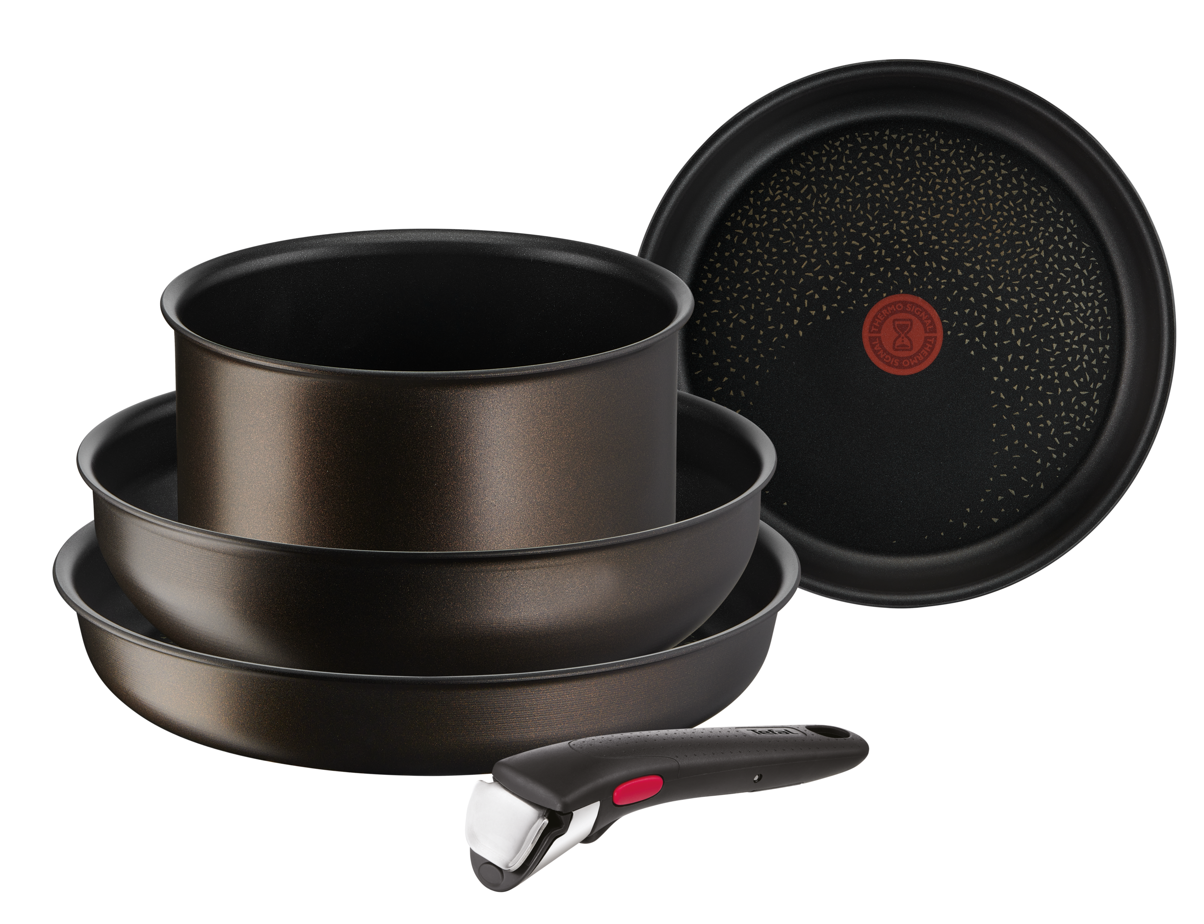 Tefal Ingenio Eco Resist Lot 2 poêles 24/28 cm + poignée amovible
