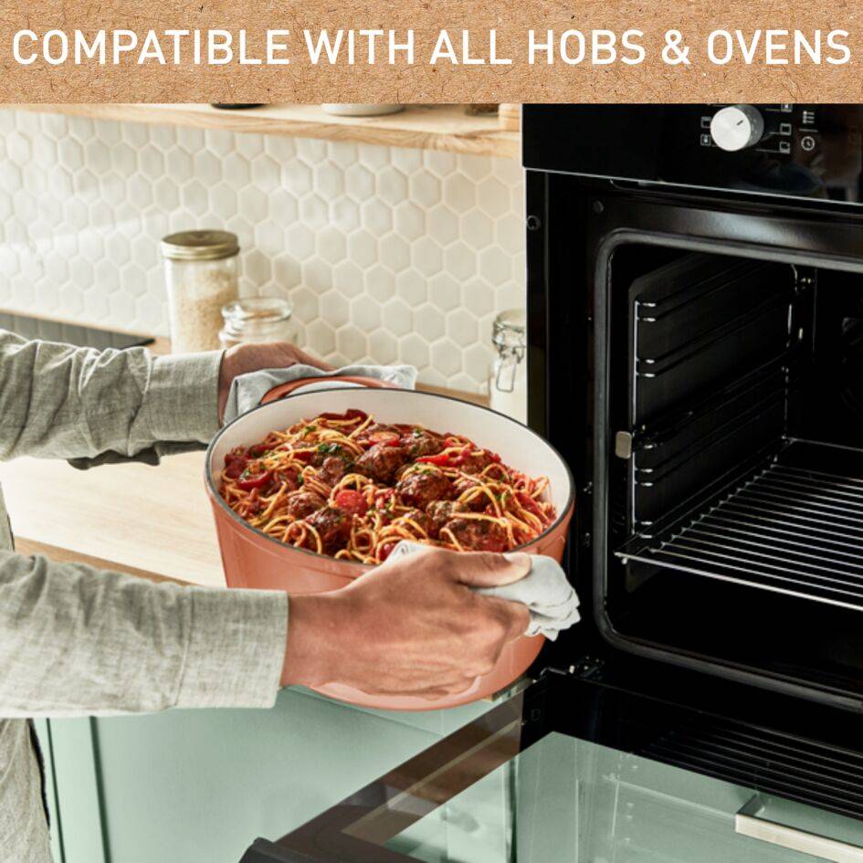 Lov E2600604 Gietijzeren ovalen kookpot - 34x26 cm - Inductie