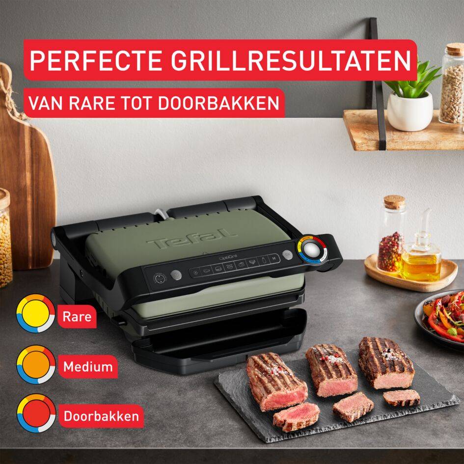 OptiGrill GC71ELE0 Intelligente Grill - 6 programma's