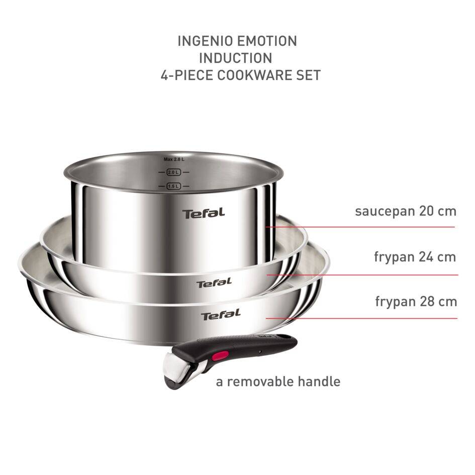 Ingenio Emotion L896S453 Set 4 pièces - Induction