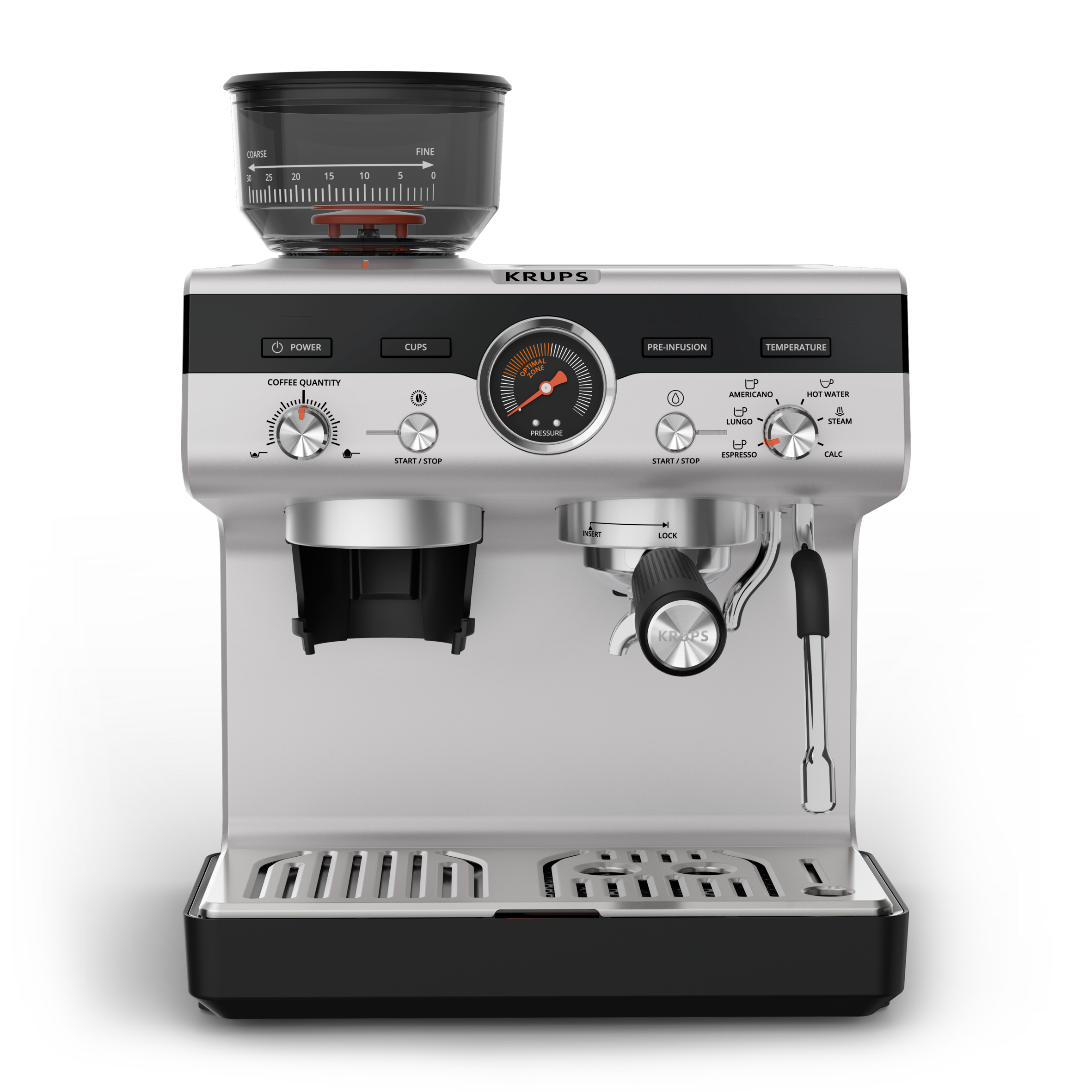 Precision XP801T Manuele espressomachine met molen