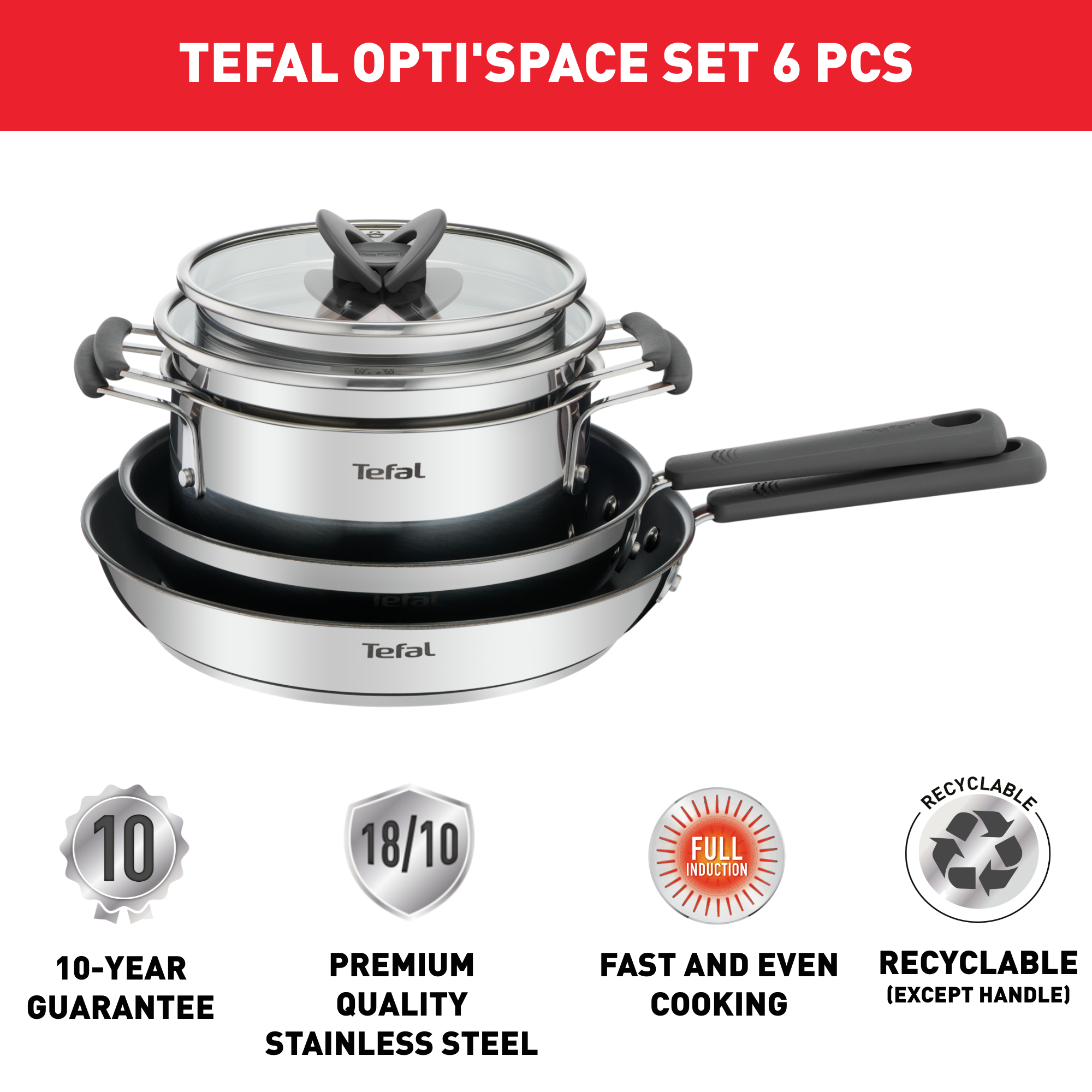 Opti'Space G737S644 Set van 6 stuks