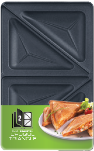 2 Croque-monsieur platen (driehoekvorm) Snack Collection XA800212