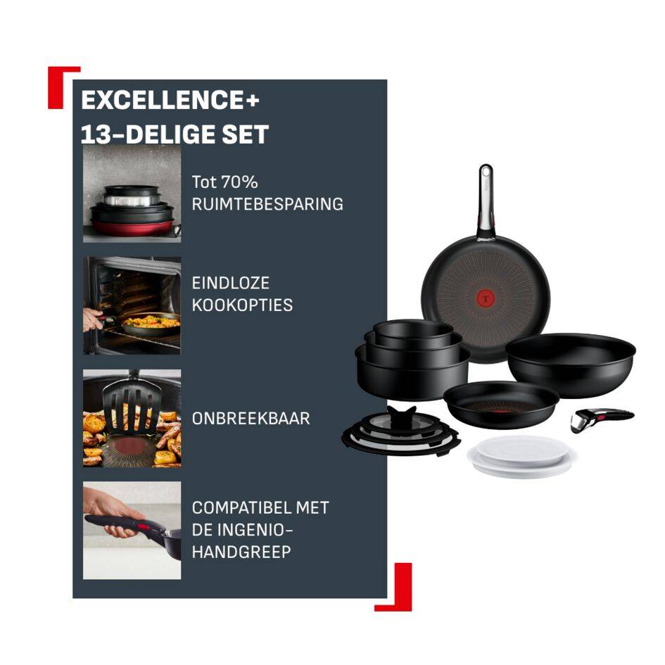 Ingenio Excellence+ P0009753 Set van 13 stuks – Inductie