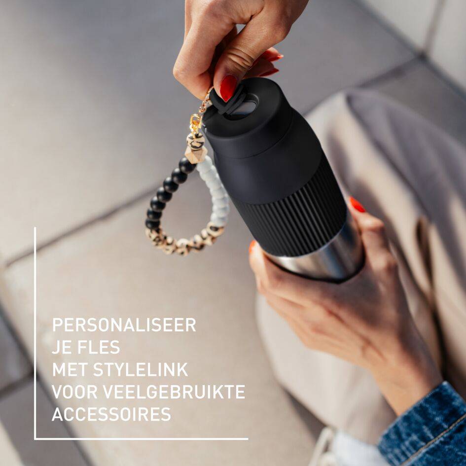 BeYou Twist N2193110 Isotherme drinkfles - 0,7L - Zwart