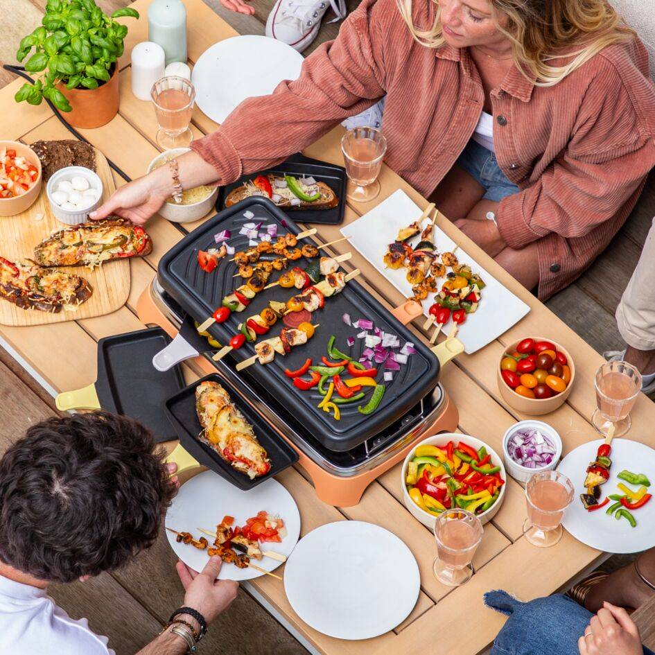 Poêlons à Raclette Antiadhésifs Lot De 8 - Mini Poêles Carrées Compatibles Tefal