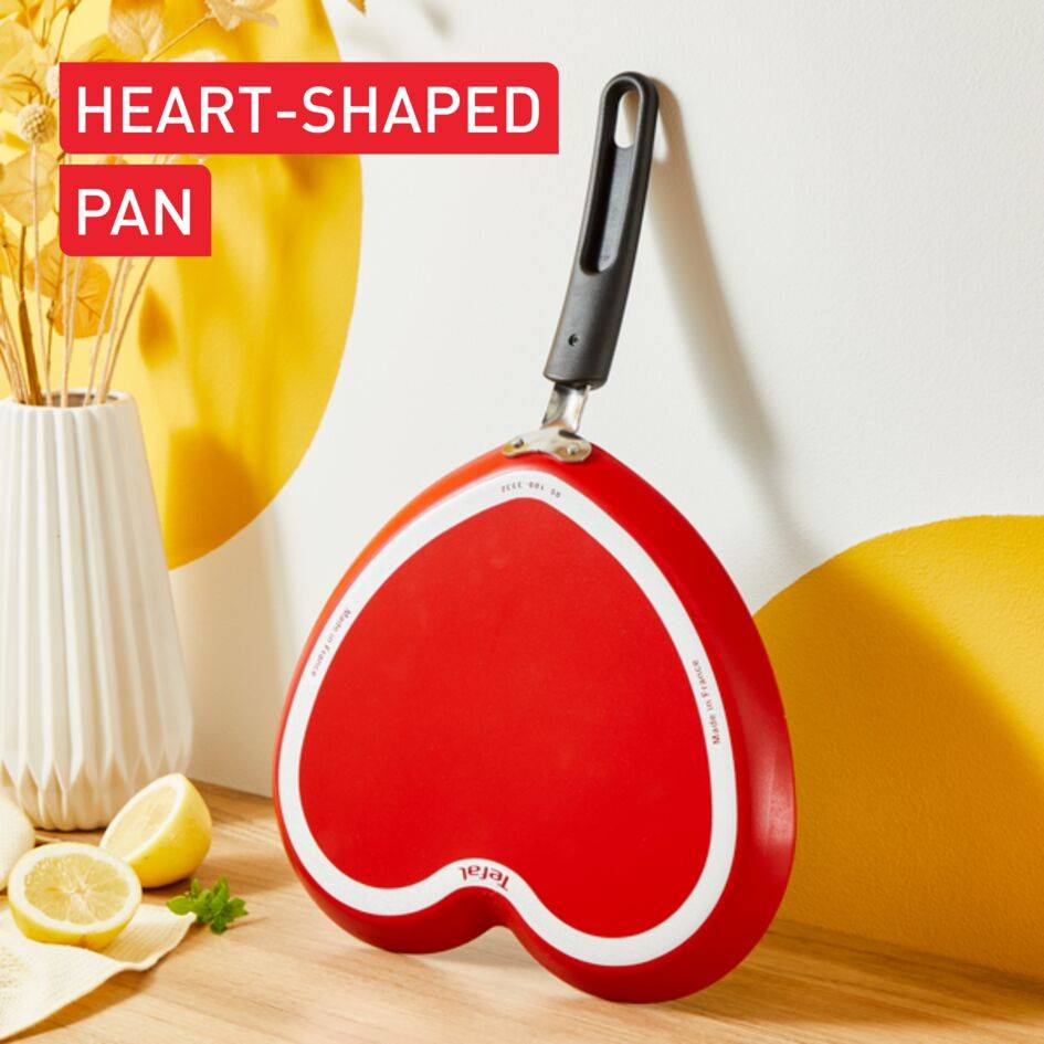 Édition limitée B0141002 Poêle à crêpes en forme de cœur - Non induction