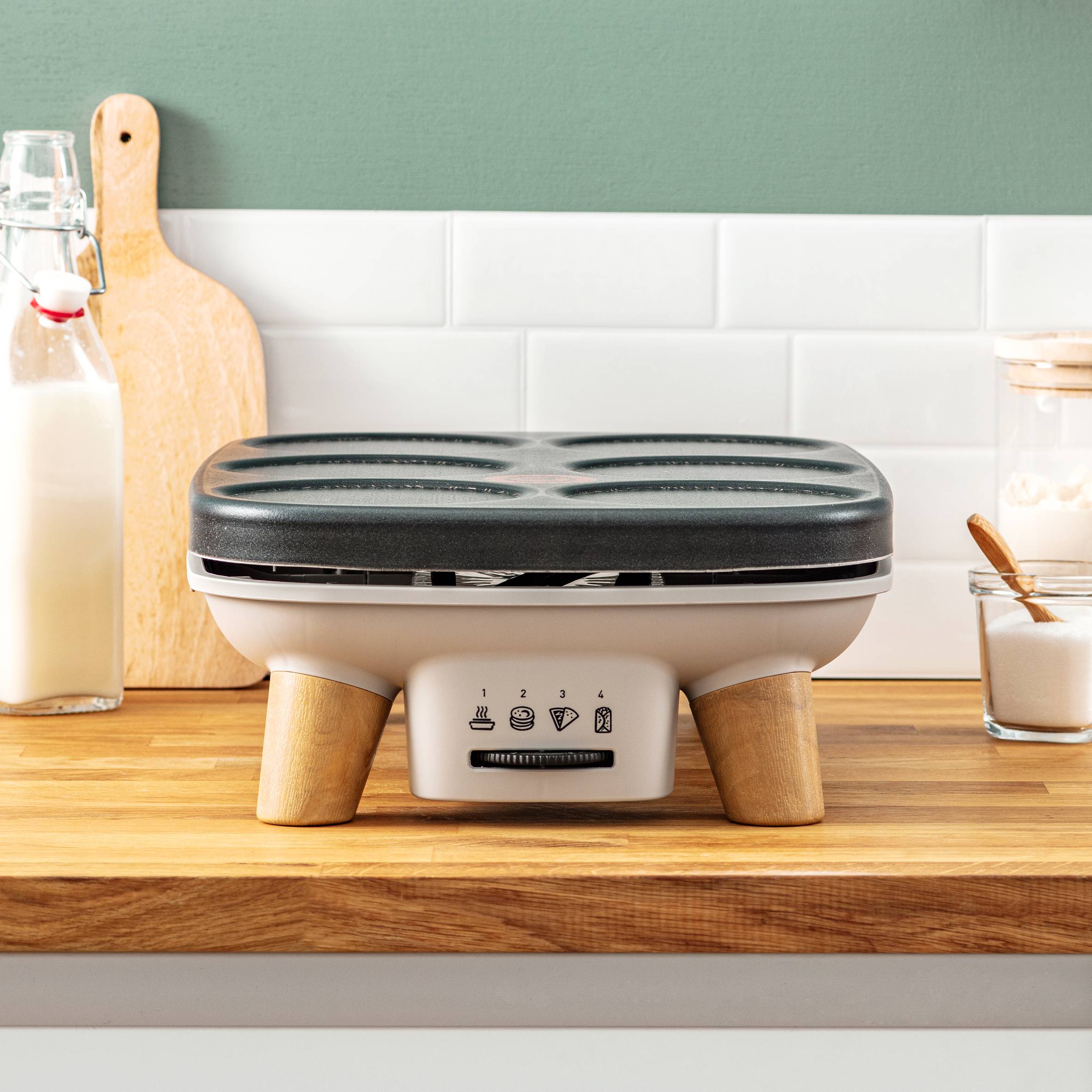 Gourmet PY900D12 Appareil à crêpes - Petites et grandes empreintes