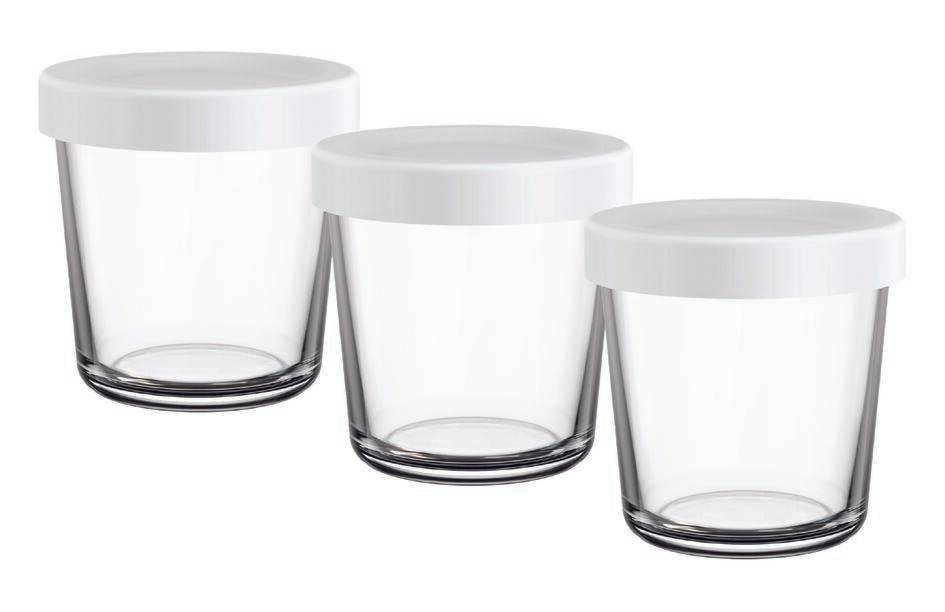 3 pots en verre pour Cake Factory XA633110
