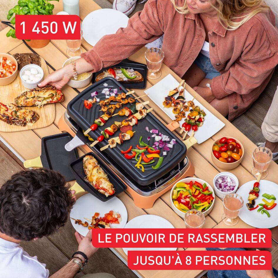 Food & Co RE651JF0 Appareil à raclette polyvalent - 8 personnes