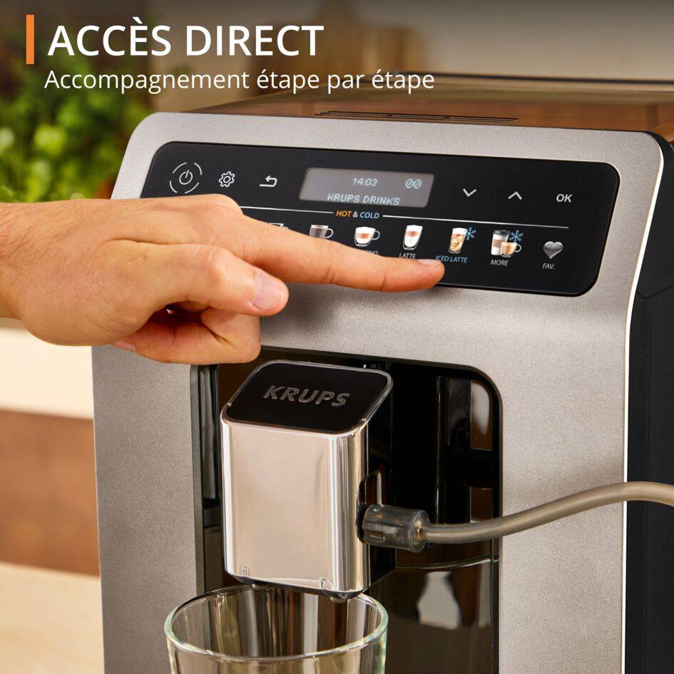 Evidence Hot & Cold EA898DF1 Machine expresso automatique - 18 recettes chaudes et froides