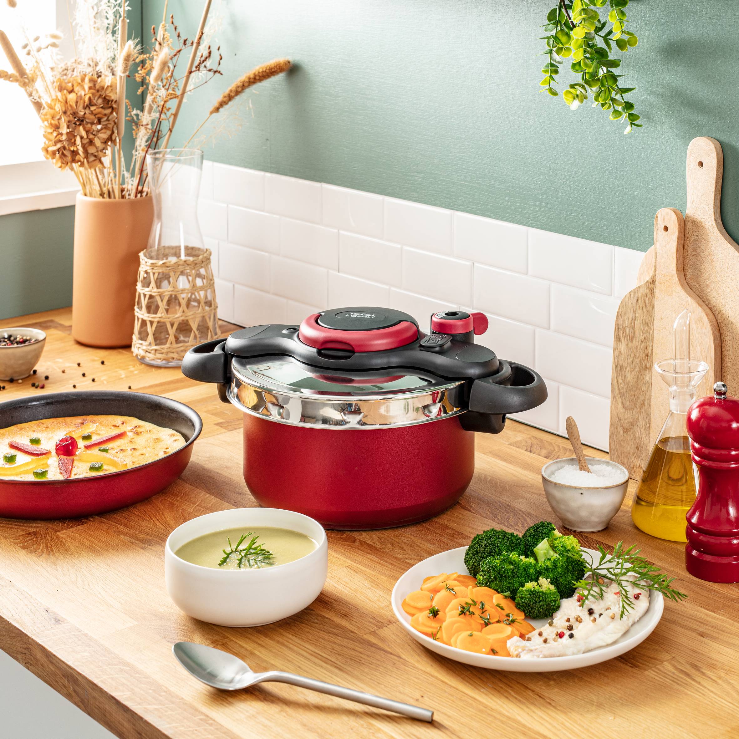 Ingenio All-in-One P4704200 Set 7 pièces dont cocotte minute - Induction