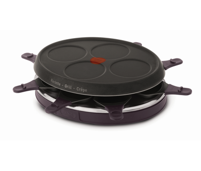 Raclette Gril 4 mini-crêpes 8 coupelles