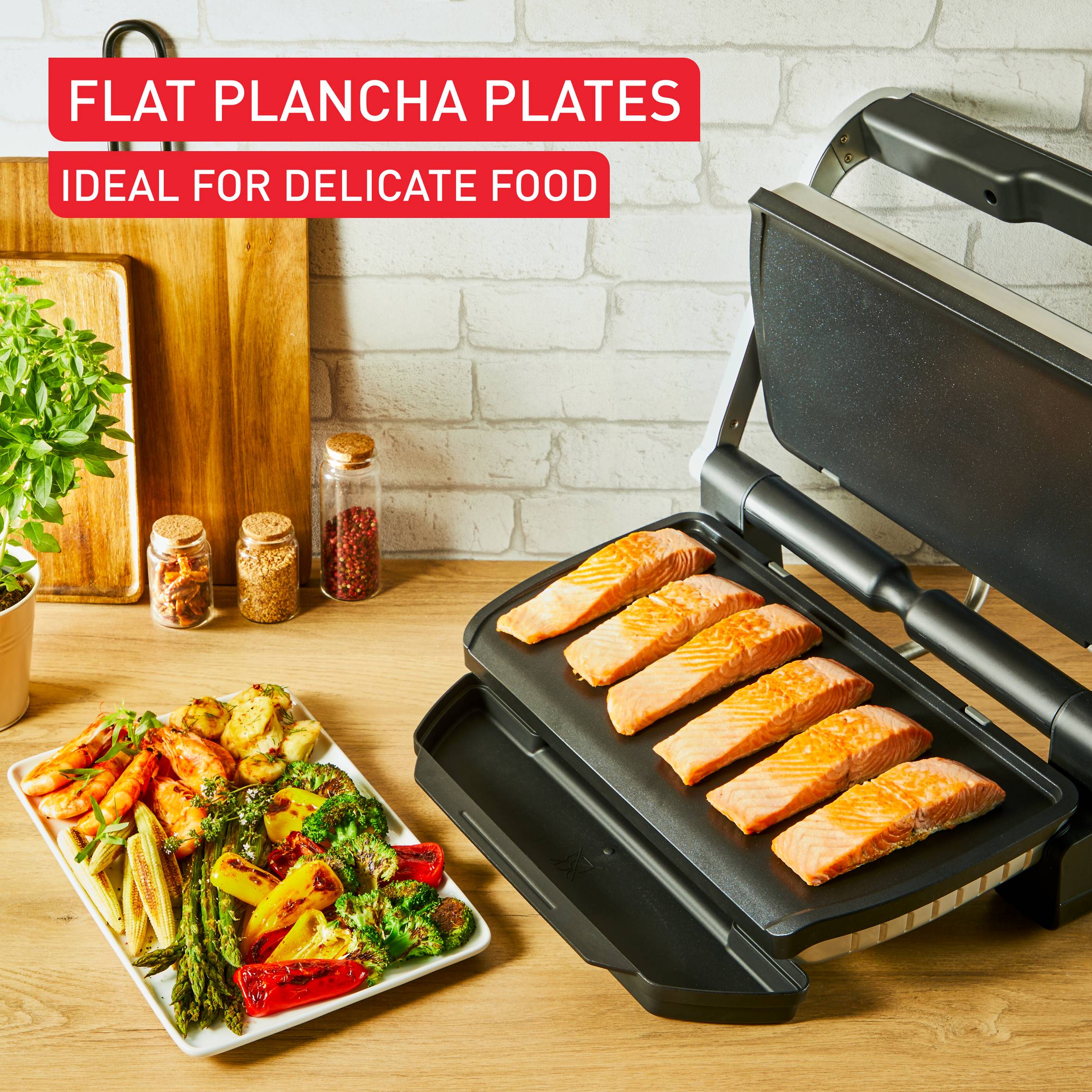 Plaques à plancha XA729810 Pour OptiGrill+ XL