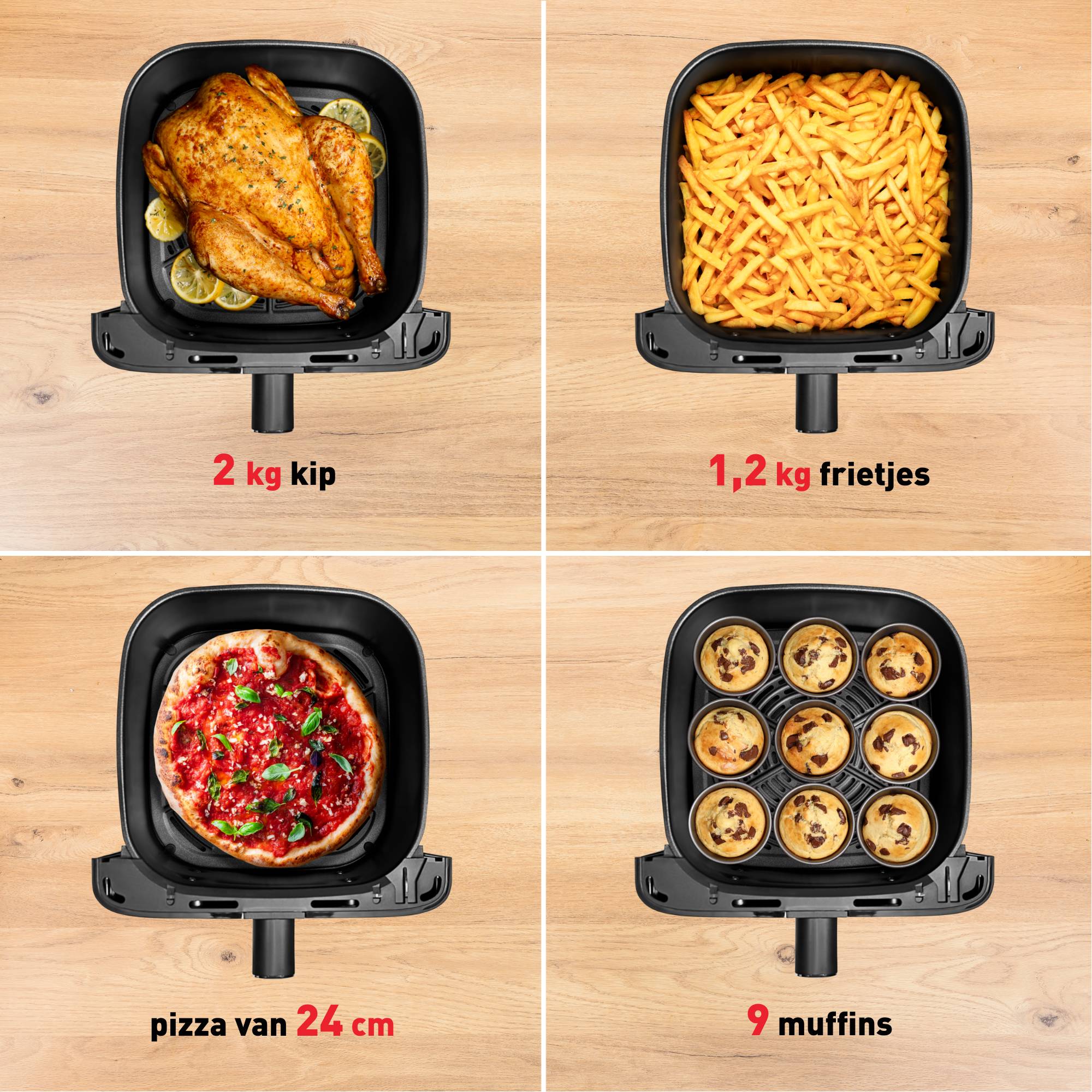 Easy Fry Mega EY855BE0 Air Fryer - 8 programma's - 7.5 L