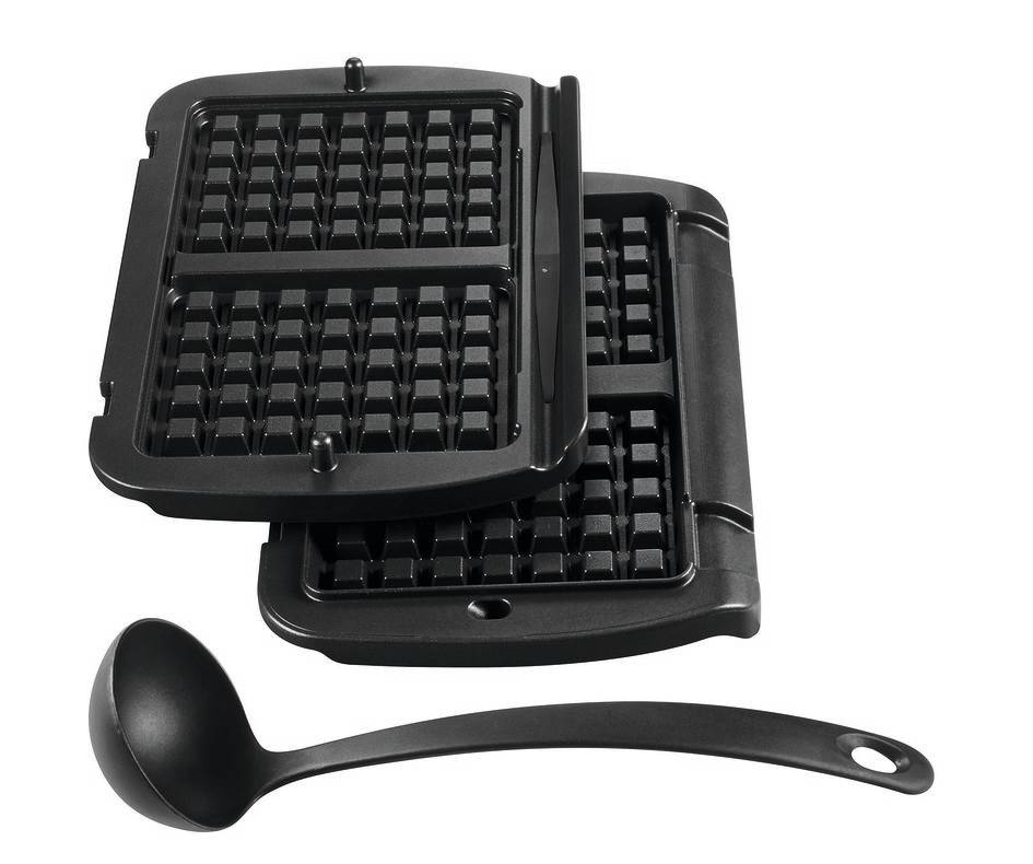 Wafelijzerplaten + pollepel XA724810 Voor Optigrill, Optigrill+ en Optigrill Elite