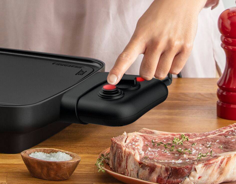 Booster CB641810 Barbecue & Plancha XL - 2200W - 28x55 cm