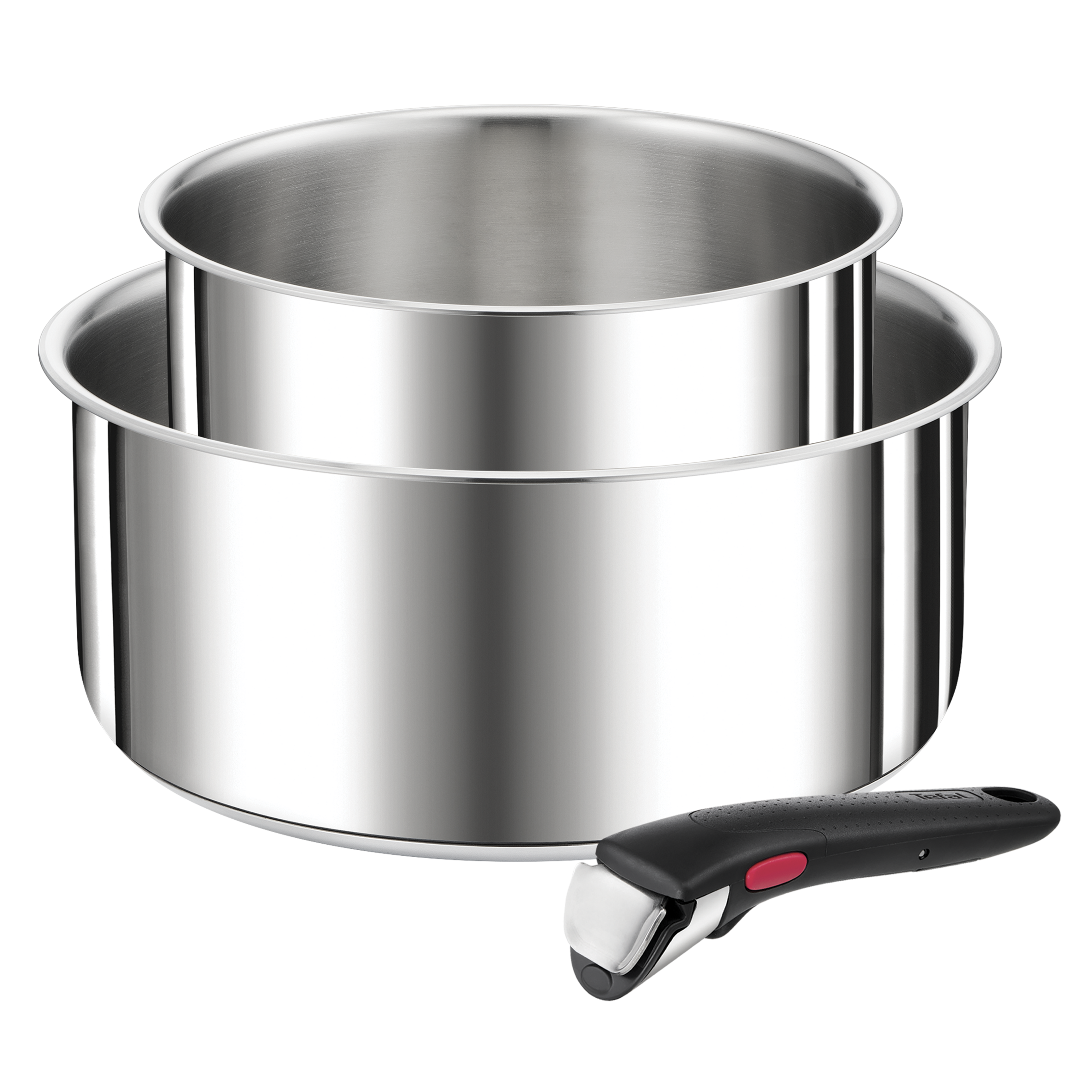 Ingenio Préférence On L9739302 Set de 2 poêlons 16/20 cm + poignée amovible - Induction