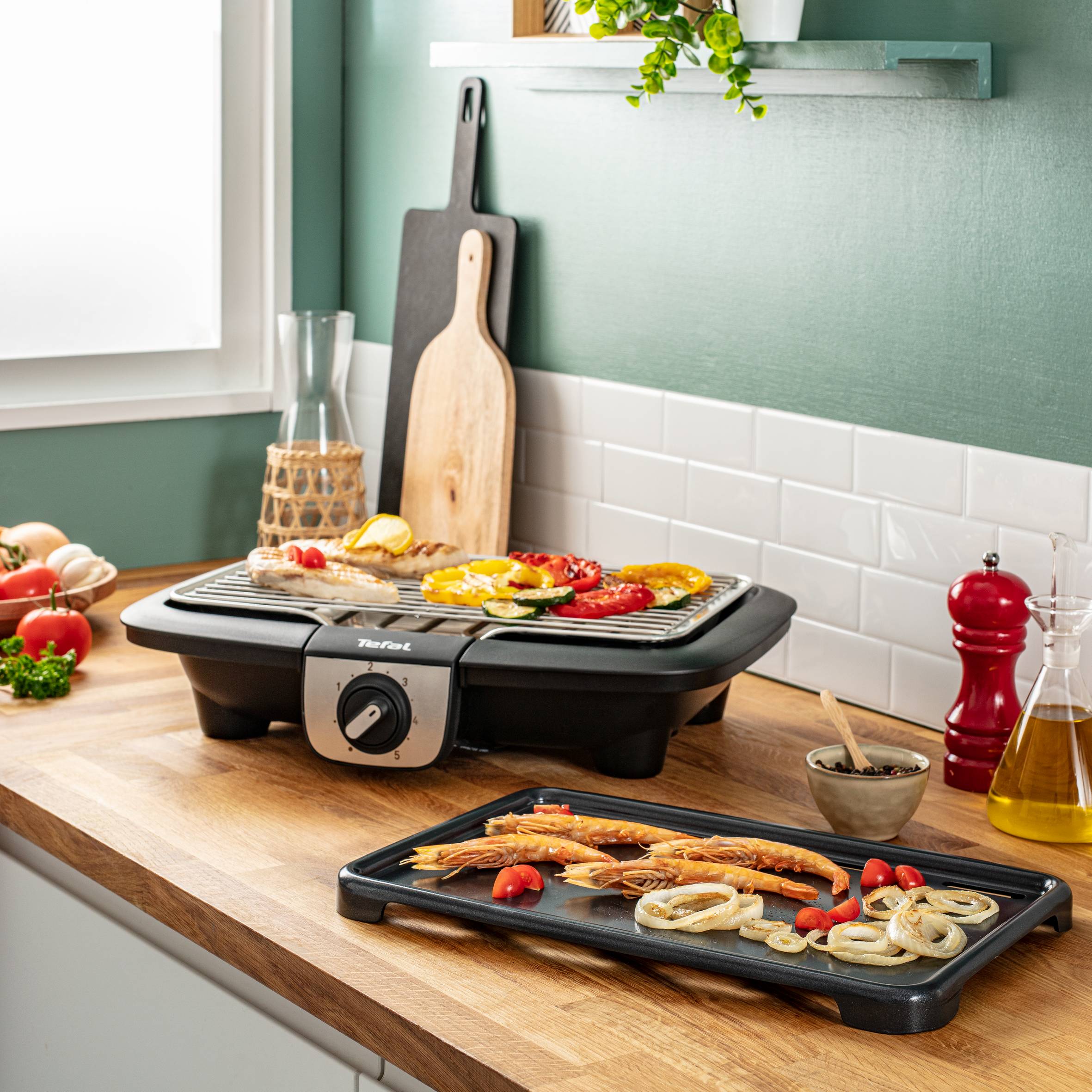 Easy Grill 2-in-1 BG930812 Barbecue & Plancha - 2100W - 23x37 cm