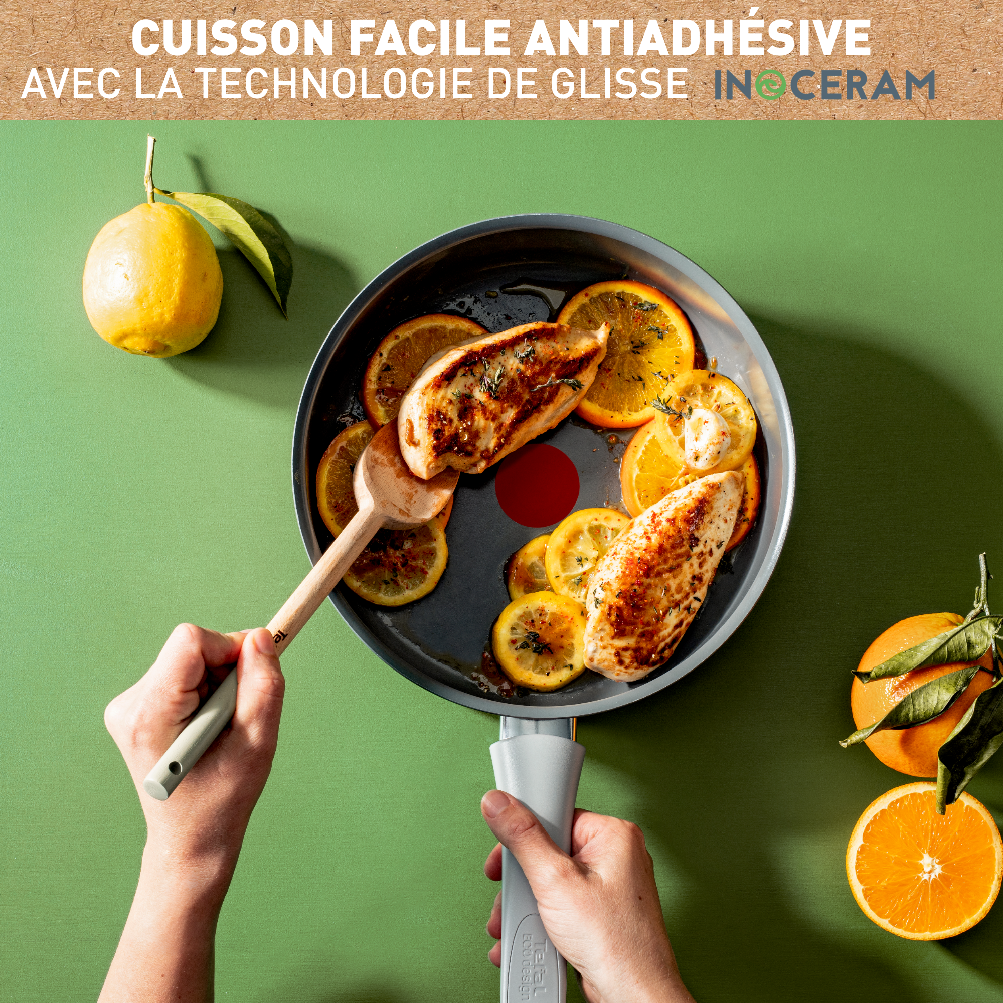 Renew On C4273232 Sauteuse en céramique + couvercle en verre - 24 cm - Induction