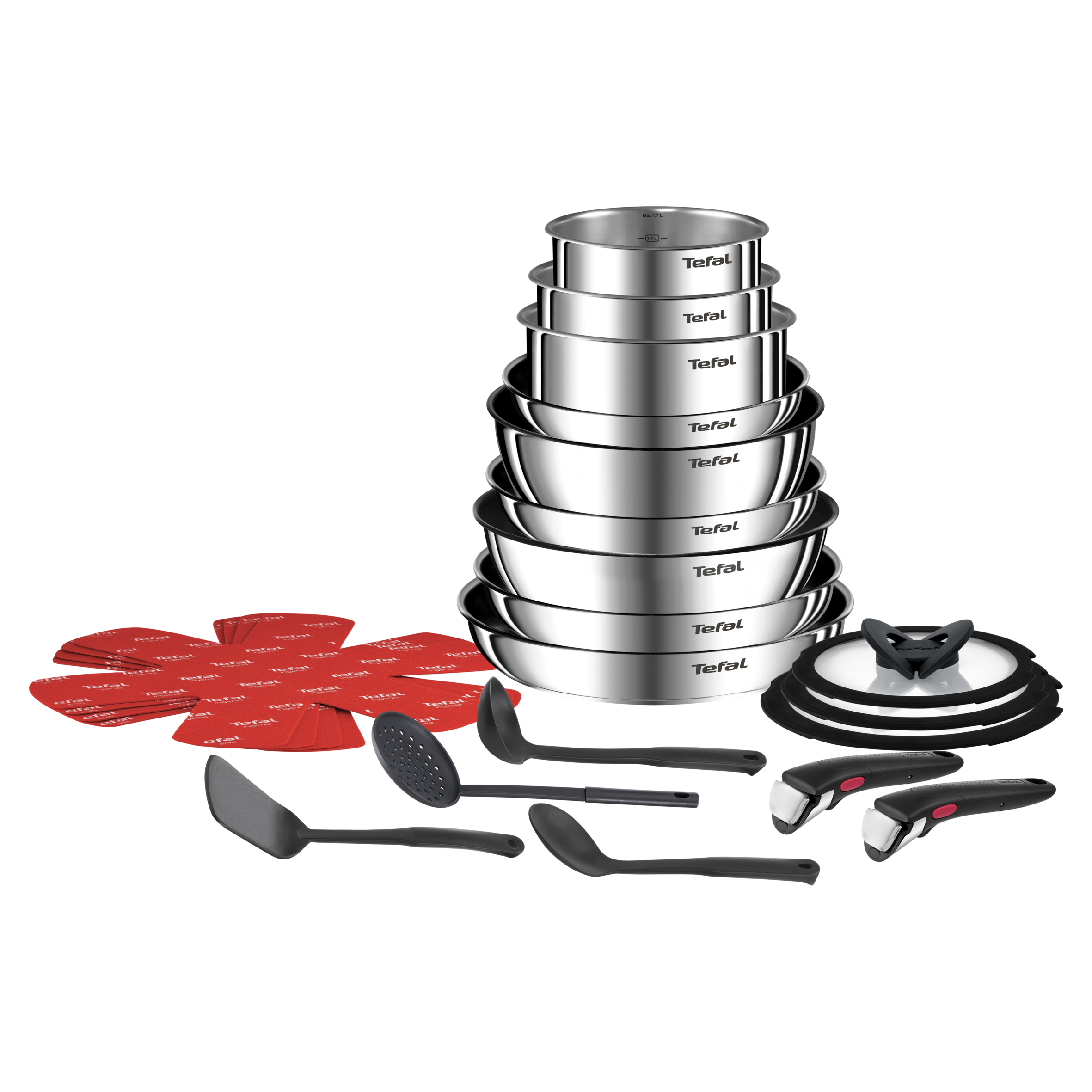 Emotion On, 22-delige pannenset, roestvrij staal