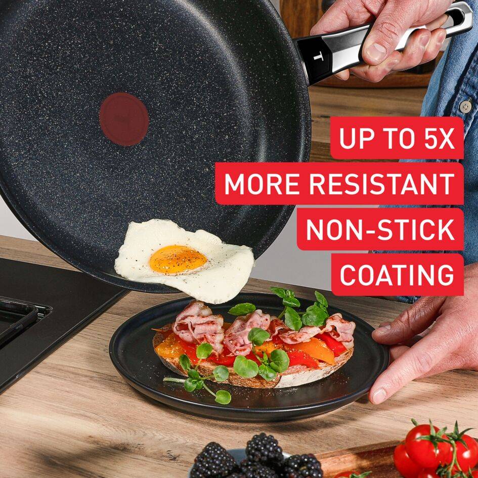 Expertise+ wokpan 28 cm, hoogwaardige antiaanbaklaag, geschikt voor inductie, voor 4 tot 5 personen