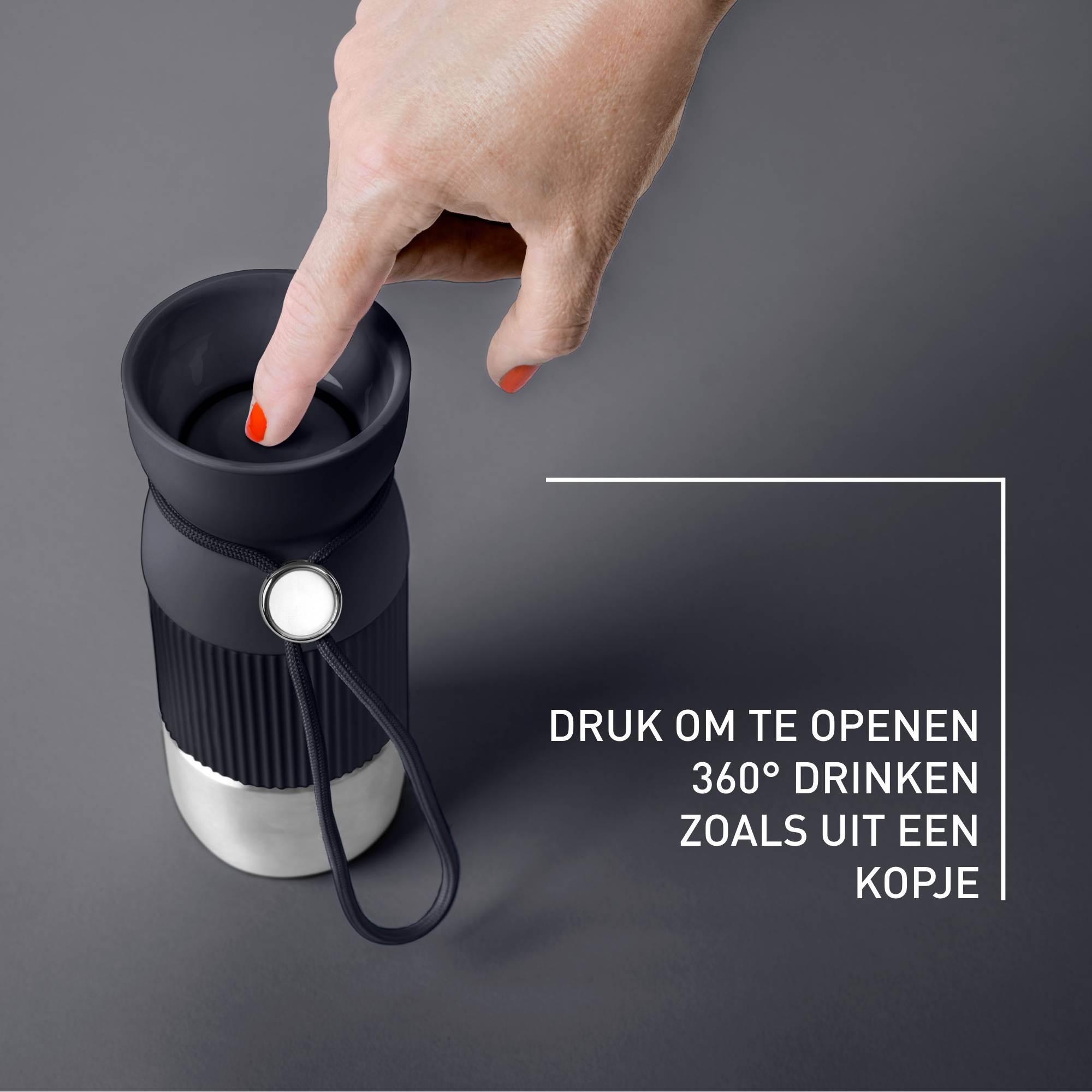 BeYou Cup N2191310 Isotherme drinkbeker - 0,36L - Zwart