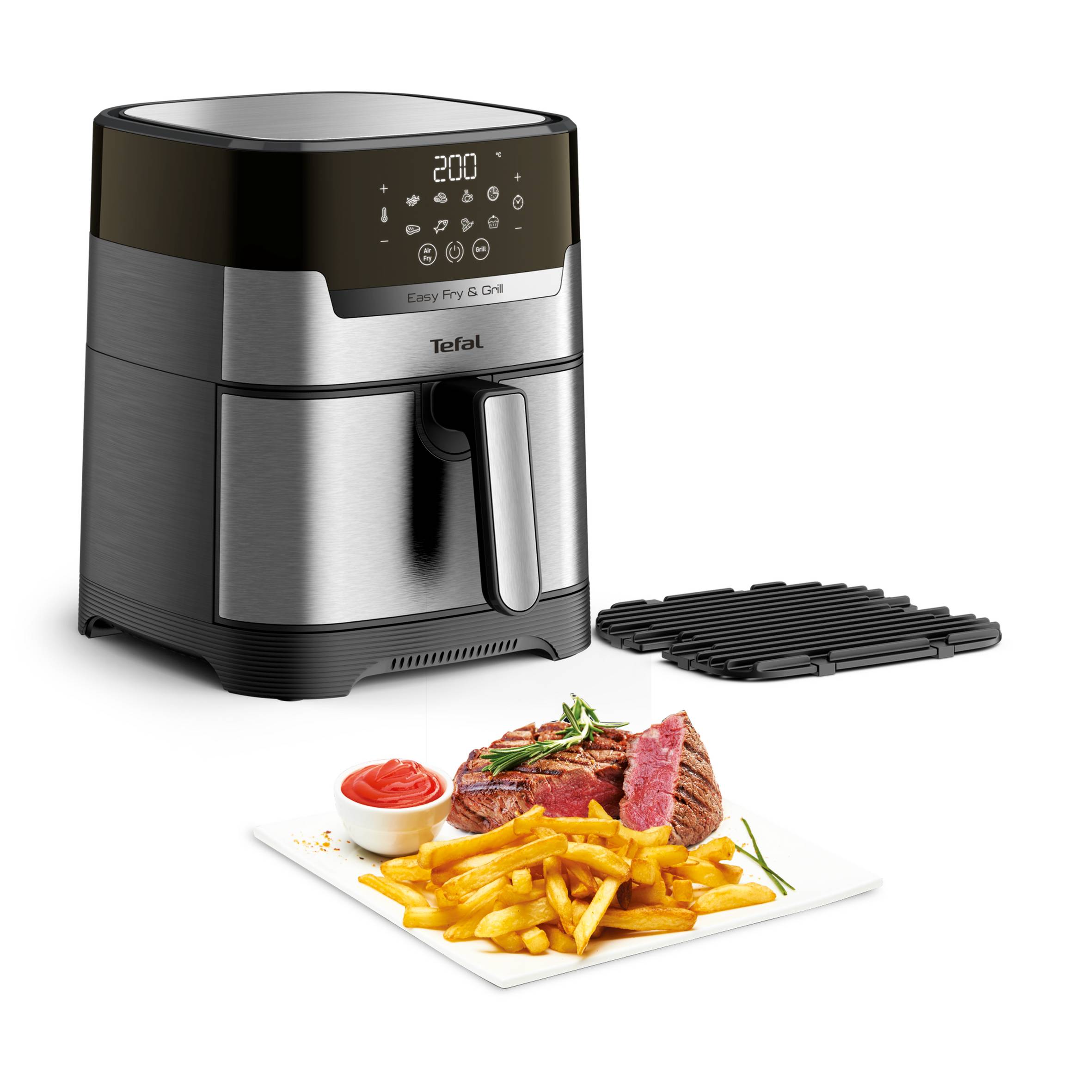 Easy Fry & Grill EY505D15 Air fryer avec écran digital - 8 programmes