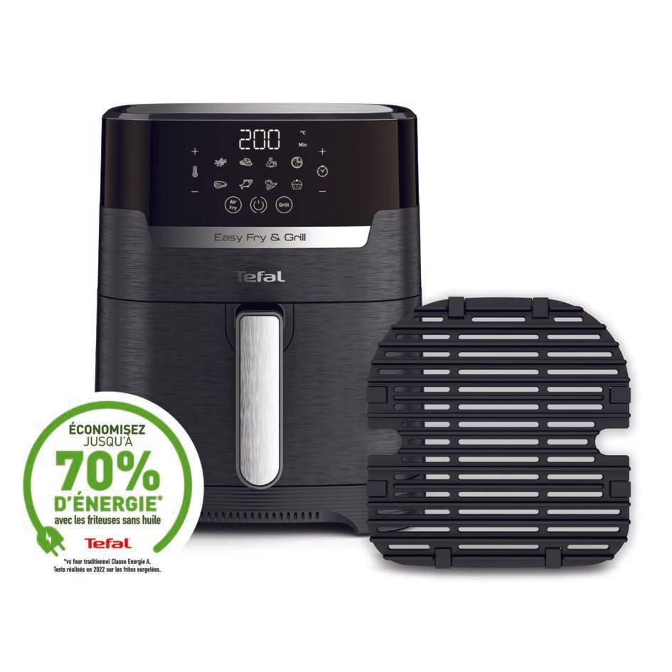 Easy Fry & Grill EY505815 Air fryer avec écran digital - 8 programmes