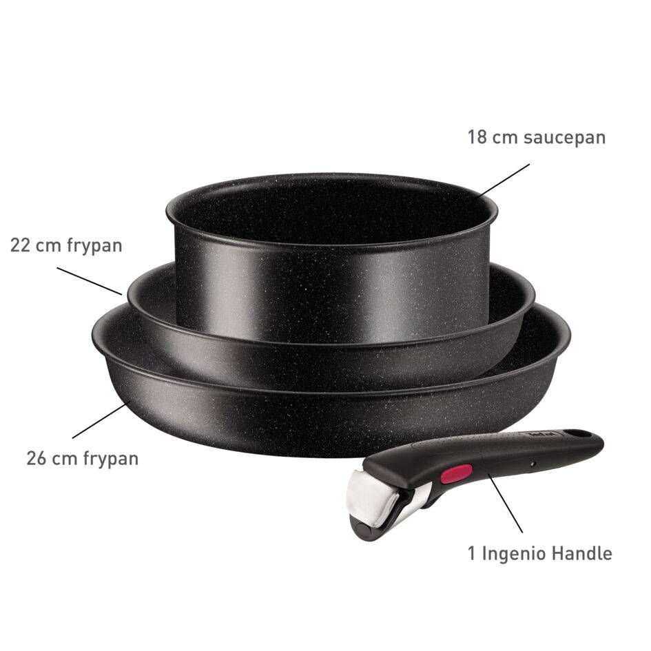 Ingenio Darkstone L3998412 4-delige set - Inductie