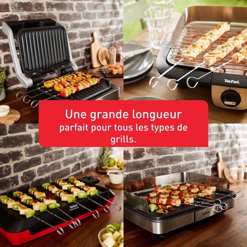Brochettes XL en acier inoxydable