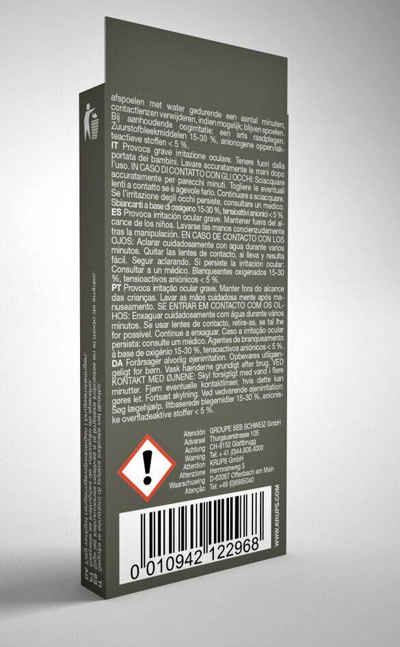 Lot de 10 pastilles nettoyantes pour machines à espresso XS300010