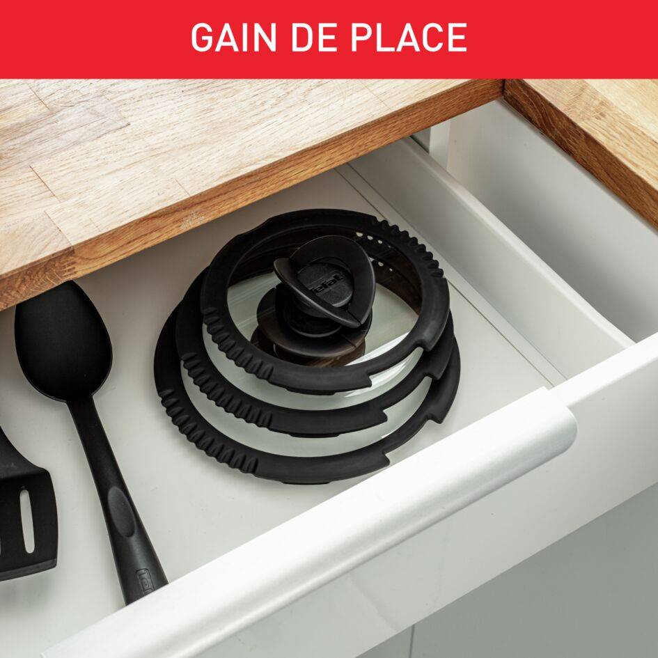 Ingenio L9881002 Set de 3 couvercles égouttoirs 16/18/20 cm