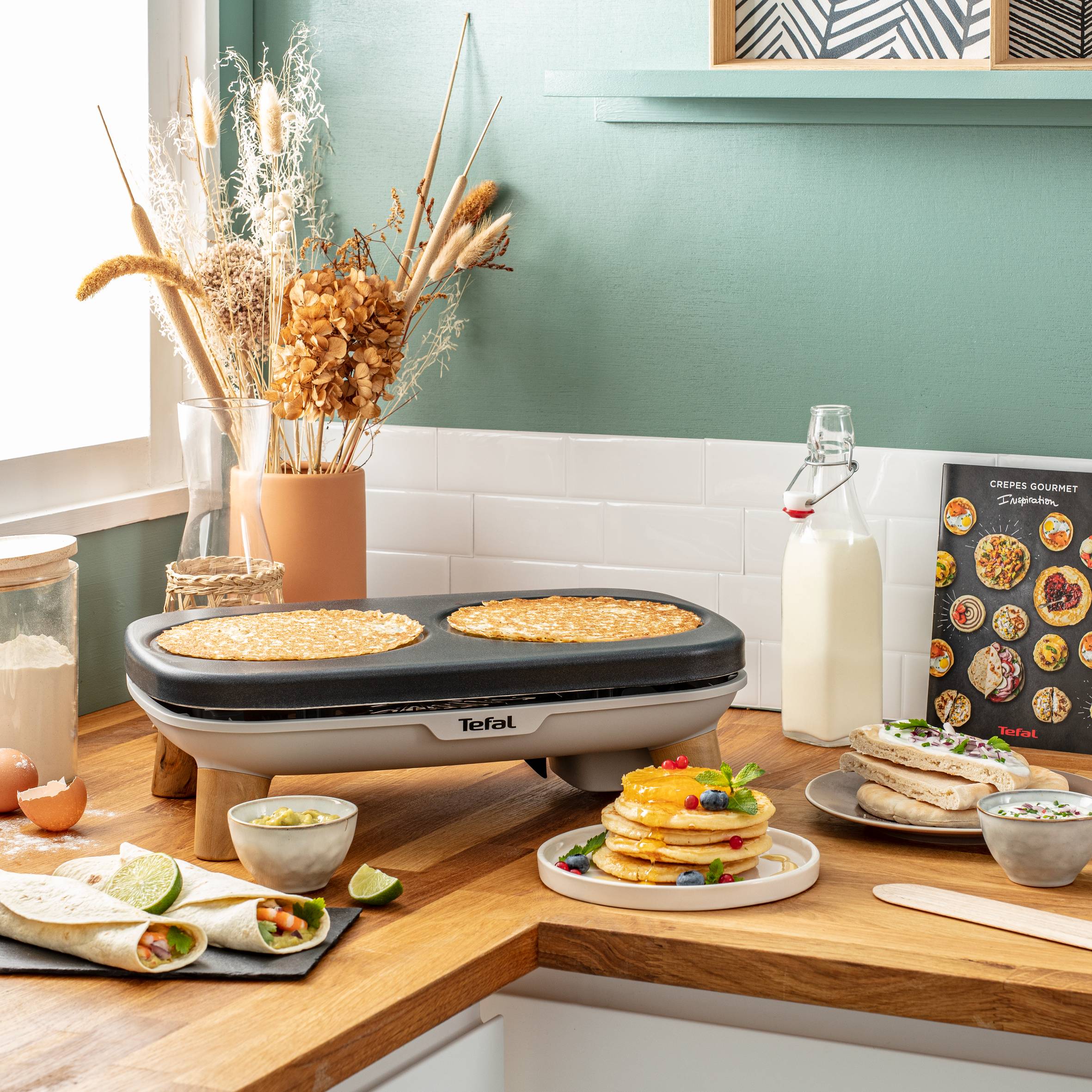 Gourmet PY900D12 Appareil à crêpes - Petites et grandes empreintes