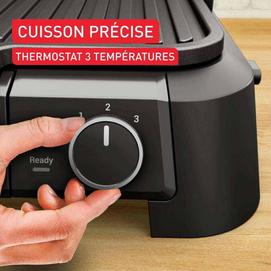 SuperGrill 3-en-1 XL GC520DE0 Grill & Barbecue - 2200W - 40x20cm