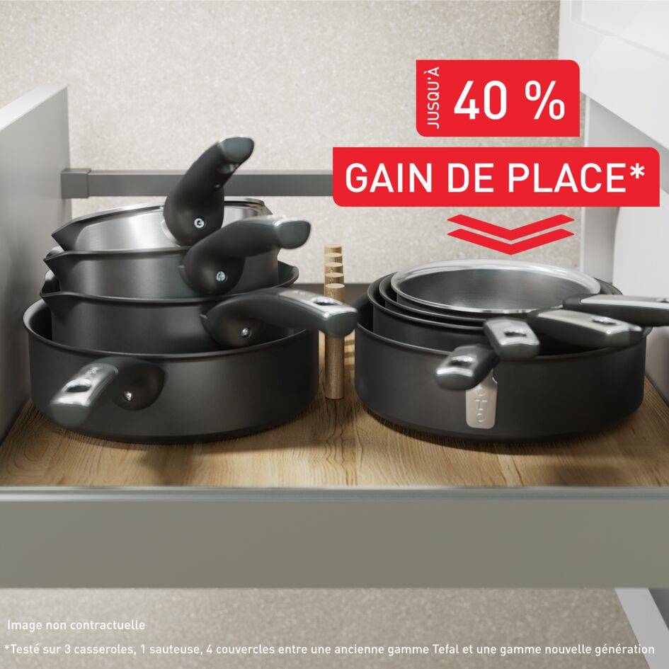 Experience Ceramic, G2133223 Sauteuse + Couvercle 24 cm, revêtement céramique antiadhésif haute performance, Induction